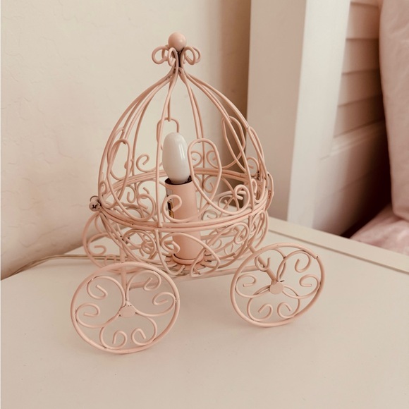 Silver Orchid Baker Pink Carriage Accent Table - Picture 3 of 9